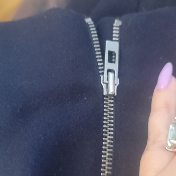 Bcbg max azria navy blue wool cashmere coat sz 10 - Picture 6 of 11